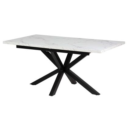 Mesa comedor extensible gris negro