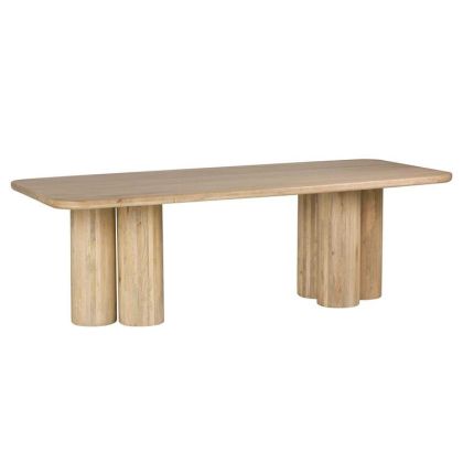 Mesa comedor felo rectangular madera natural 240 cm