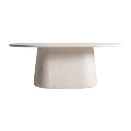 Mesa Comedor Inha Madera Mango Blanco Roto, 200 Cm