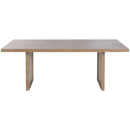 Mesa Comedor Madera Mango Ratán, 200X100X76 Cm