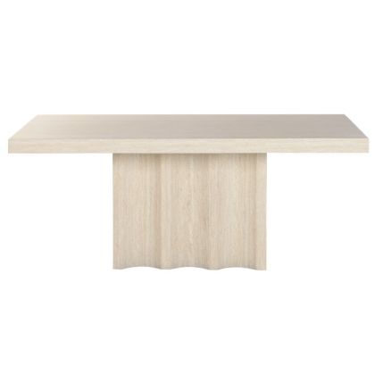 Mesa Comedor Madera Símil Travertino, 180X90X76 Cm