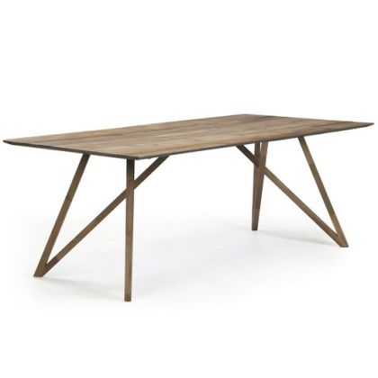 Mesa Comedor Minimalista Teka Natural 240 Cm