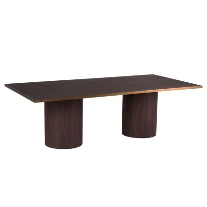 Mesa Comedor NOBLESSE Madera Acero Rosa Oro, 240 Cm
