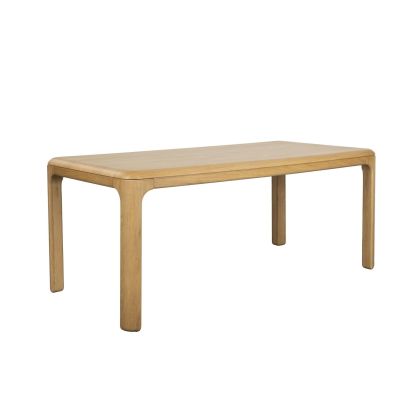 Mesa de comedor en madera de roble natural 180 cm