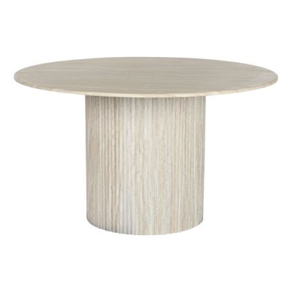 Mesa Comedor Redonda Granito, 130X130X75 Cm