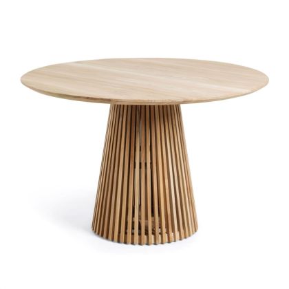 Mesa Comedor Redonda Madera Maciza Natural
