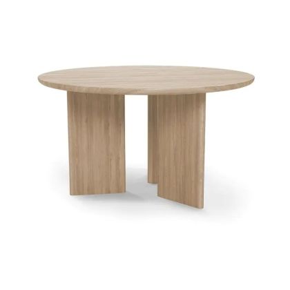 Mesa Comedor Redonda Madera Roble, Ø135 Cm