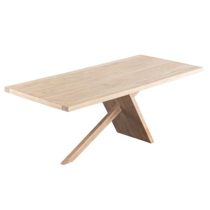 Mesa Comedor Rerctangular Madera Natural, 200 Cm