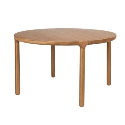 Mesa Comedor Redonda Storm Estilo Nórdico-Moderno, 128 Cm