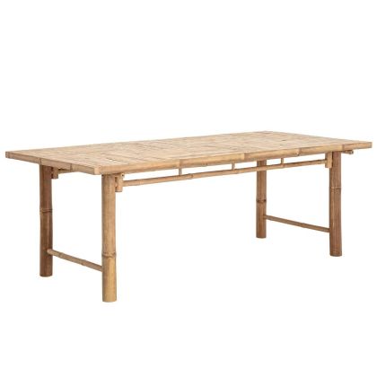 Natural Bamboo Tropical Dining Table, 200 cm