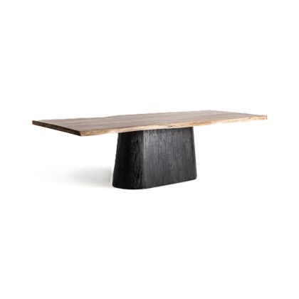 Knaith Black Wood Dining Table, 260 cm