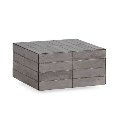 Mesa de centro en cerámica gris 48 cm