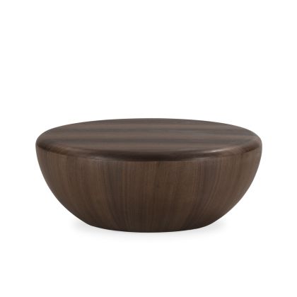 Mesa de centro en chapa de nogal y dm nogal 85 cm