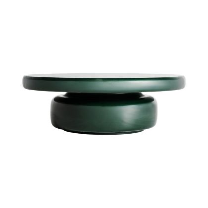 Mesa de centro en madera dm y vidrio verde brillante. Mesa de centro en madera dm y vidrio verde brillante.