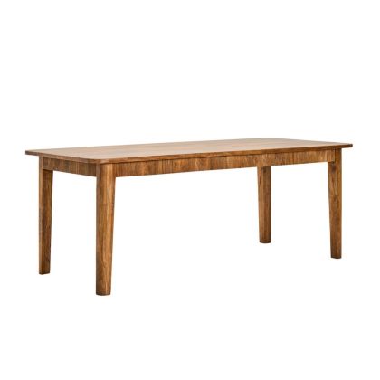Mesa de comedor en madera de mango marrón antiguo 200 cm