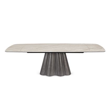 Mesa Extensible Comedor Cerámica Acero,180/260 Cm