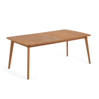 Mesa Extensible Exterior Madera Maciza Natural, 183 Cm