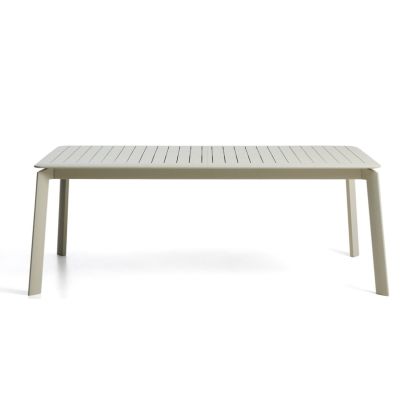 Mesa Extensible Jardín Aluminio Beige, 205/287 Cm