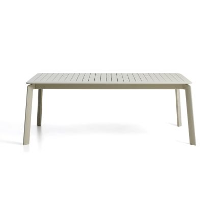Mesa Extensible Jardín Aluminio Beige, 205/287 Cm