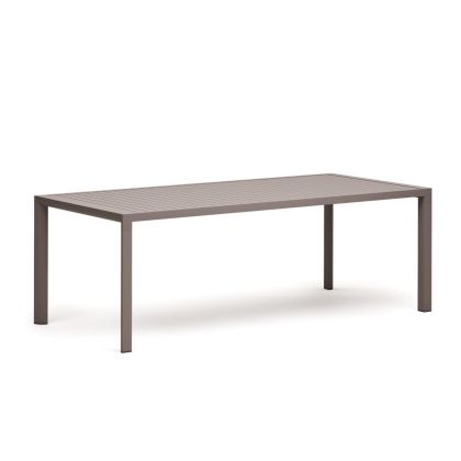 Mesa Exterior Culip Estilo Moderno Aluminio Marrón. 220 Cm