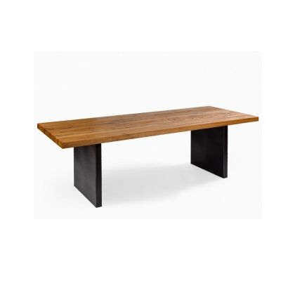 Mesa Comedor industrial, Madera Roble Metal  260 cm
