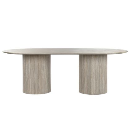 Mesa Ovalada Comedor Granito, 220X100X75 Cm