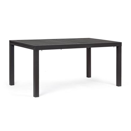 Mesa Rectangular Extensible Aluminio Gris Antracita, 160/240 Cm