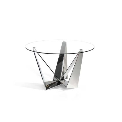 Mesa Comedor Fija Circular pies Acero Inoxidable