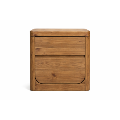 Mesita Noche Madera Reciclada Pino, 55X45X56 Cm