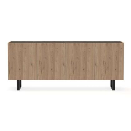 Aparador Minimalista Estilo Nórdico-Moderno Color Roble, 180 Cm