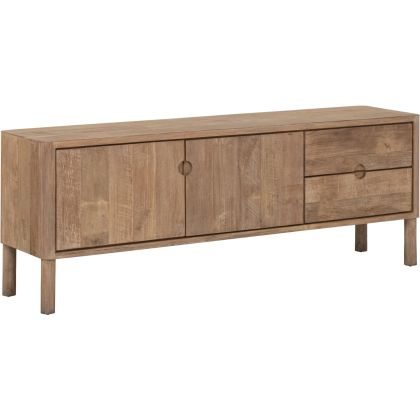 Mueble de TV en madera de teca reciclada natural 150 cm