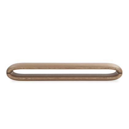Mueble de TV en chapa de fresno natural 240 cm