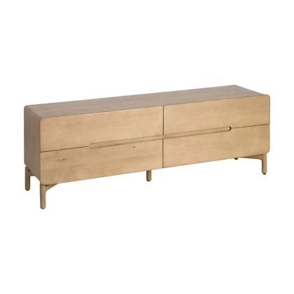 Mueble TV 4 Cajones Madera Mango, 160 X 45 X 46 Cm 