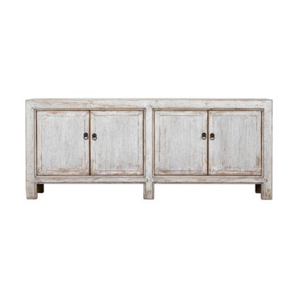 Mueble TV 4 Puertas Madera Olmo Gris, 160 Cm