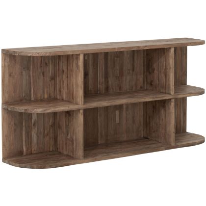 Mueble de tv abierto en madera de teca natural 180 cm