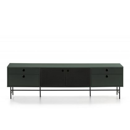 Mueble Tv Moderno Dm Lacado Metal ,180 Cm