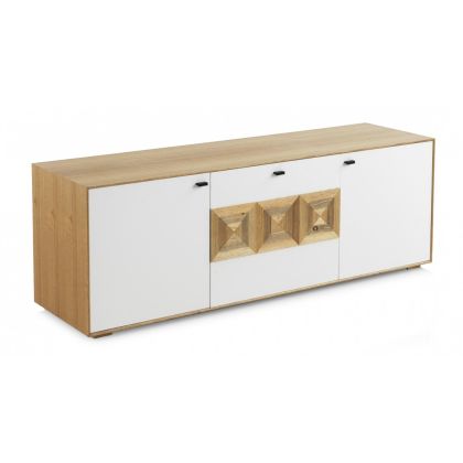 Mueble TV Madera Teka Blanco 160 Cm