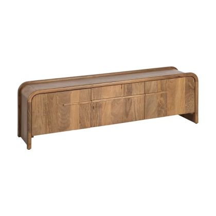 Mueble TV Madera Mango Cajón 2 Puertas Madera Mango, 160 X 40 X 50 Cm 