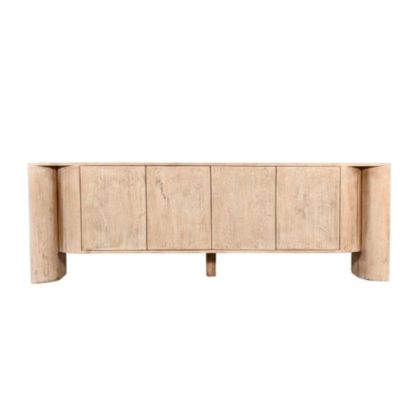Whitewashed Mango Wood TV Stand 180X40X60 Cm