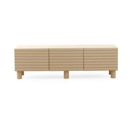 Mueble TV Relieve Ondulado Beige Arena, 180 cm