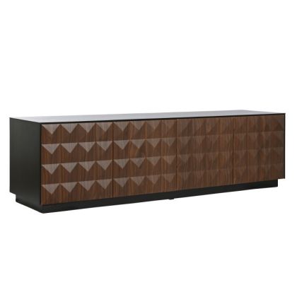 Mueble TV Rombos Negro, 161'2X40X45'5 Cm