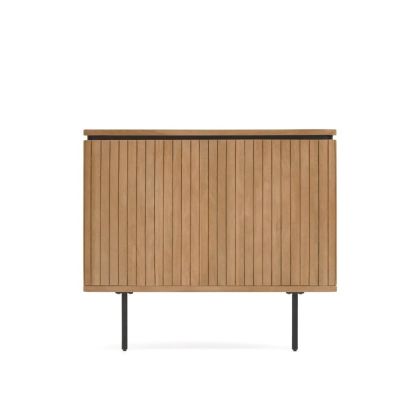 Cabecero Madera Mango Natural Hierro Negro