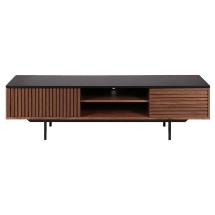 Mueble TV Sombra Chapa Nogal Metal, 180 Cm