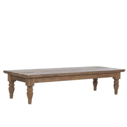 Mesa Centro Madera Teca Reciclada Marrón, 180 cm