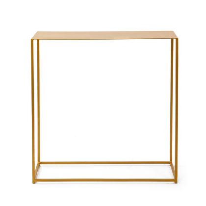 Consola rectangular art decó en metal dorado antique. Consola rectangular art decó en metal dorado antique.