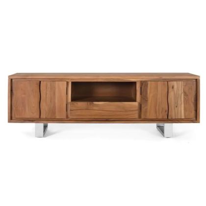 Mueble TV Natural Plateado