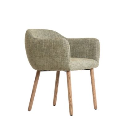 Silla Comedor Verde Madera Marrón Oscuro, 59 cm