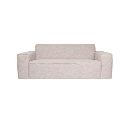 Sofá Bor Tejido Beige Poliéster Texturizado, 200 Cm