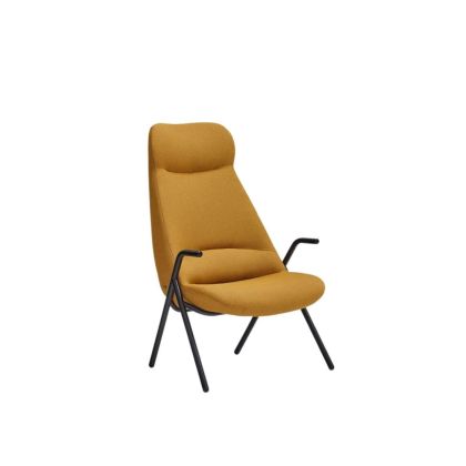 Butaca Grande Tejido Mostaza Negro, 43/114 cm