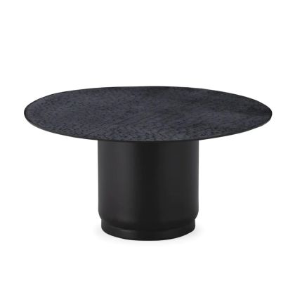 Blackish Bronze Metal Coffee Table, 74 Ø